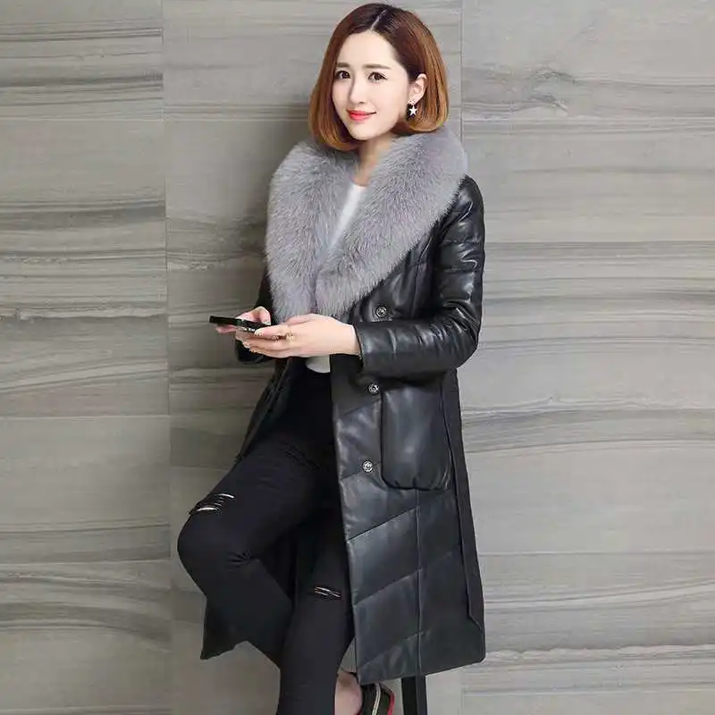 2025 nouvelle fourrure femmes hiver doudoune coton mince pardessus longue femme veste manteau mince élégant coton vestes femme Parkas