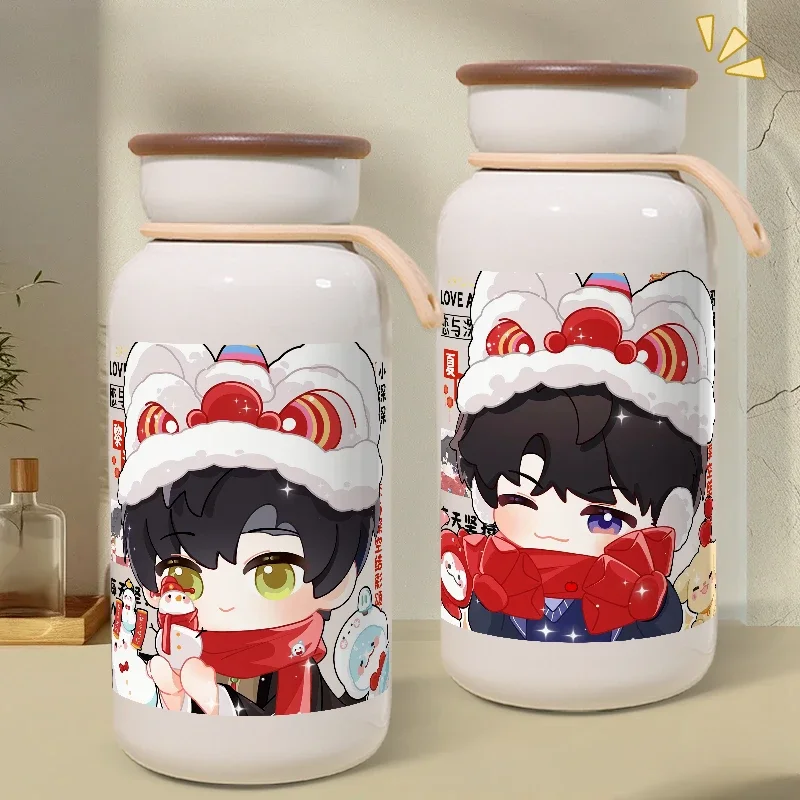 

Новая чашка для воды Love and Deepspace Caleb Sylus Xavier Zayne Rafayel, креативная мультяшная чашка для воды, персонализированная игровая периферийная чашка-термос, подарок