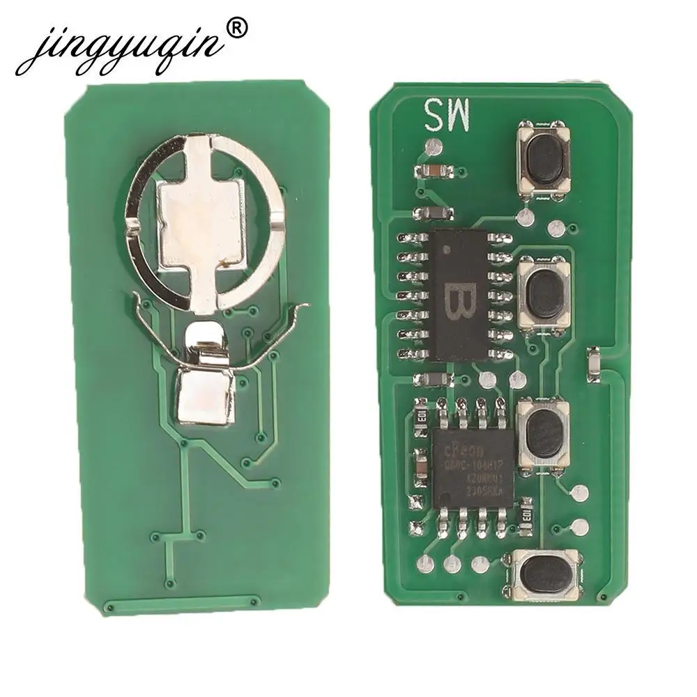 Jingyuqin 433Mhz FSK 8A Chip kluczyk do samochodu Toyota Camry Corolla RAV4 Wilander Levin Frontlander 2018-2022 4-przyciskowy pilot z automatycznym