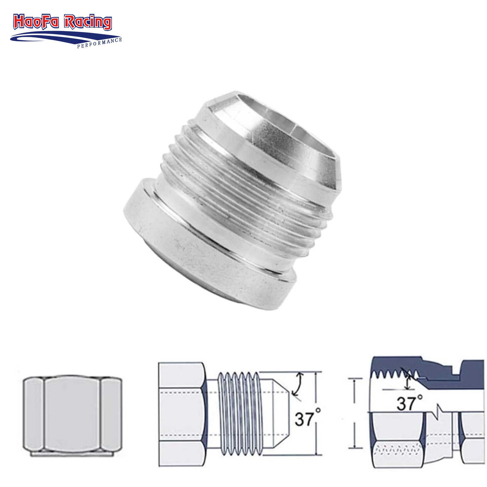 HF Weld on Bung  AN4 AN6 AN8 AN10 AN12 AN16 Fitting Bung Nut Hose Fitting Aluminium Male Car Accessories 2PCS