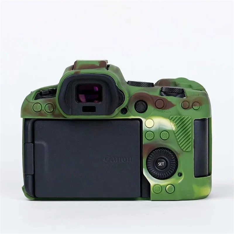 Canon EOS R6 EOSR6ミラーレスカメラ用シリコンスリーブアーマースキンケースボディカバープロテクター、ラバーシェル保護ソフトバッグ