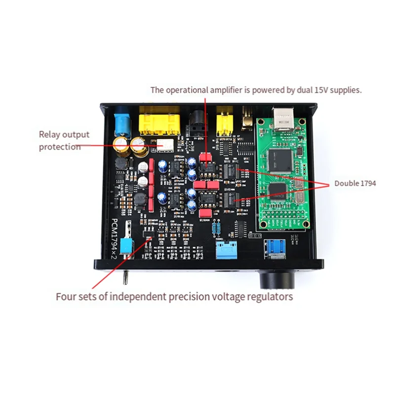 -A89Z Bluetooth 5.1 QCC5125 USB Sound Card Dual Parallel PCM1794 Decoder Ear Amplifier CSR8675 Super 5.0