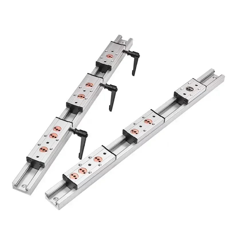 Built-in dual-axis linear guide 47mm SGR20N Roller slide 1 SGB20N block and 1 SGR20N guide Length 100-1000mm Woodworking slide