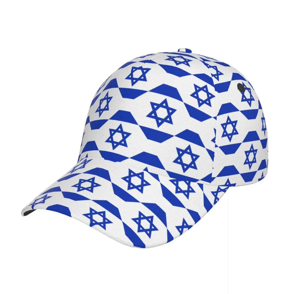 Israel Flag Seamless Background Baseball Cap Fishing Caps Outdoor Hunting Hiking Hat