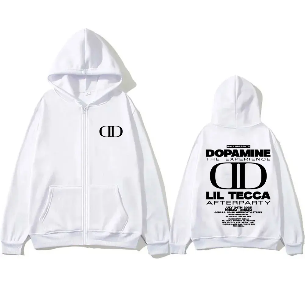 محدودة مغني الراب ليل تيكا الدوبامين تجربة جولة قلنسوة بسحاب الرجال النساء الهيب هوب موضة ريترو زمم سترة بلوزات #6