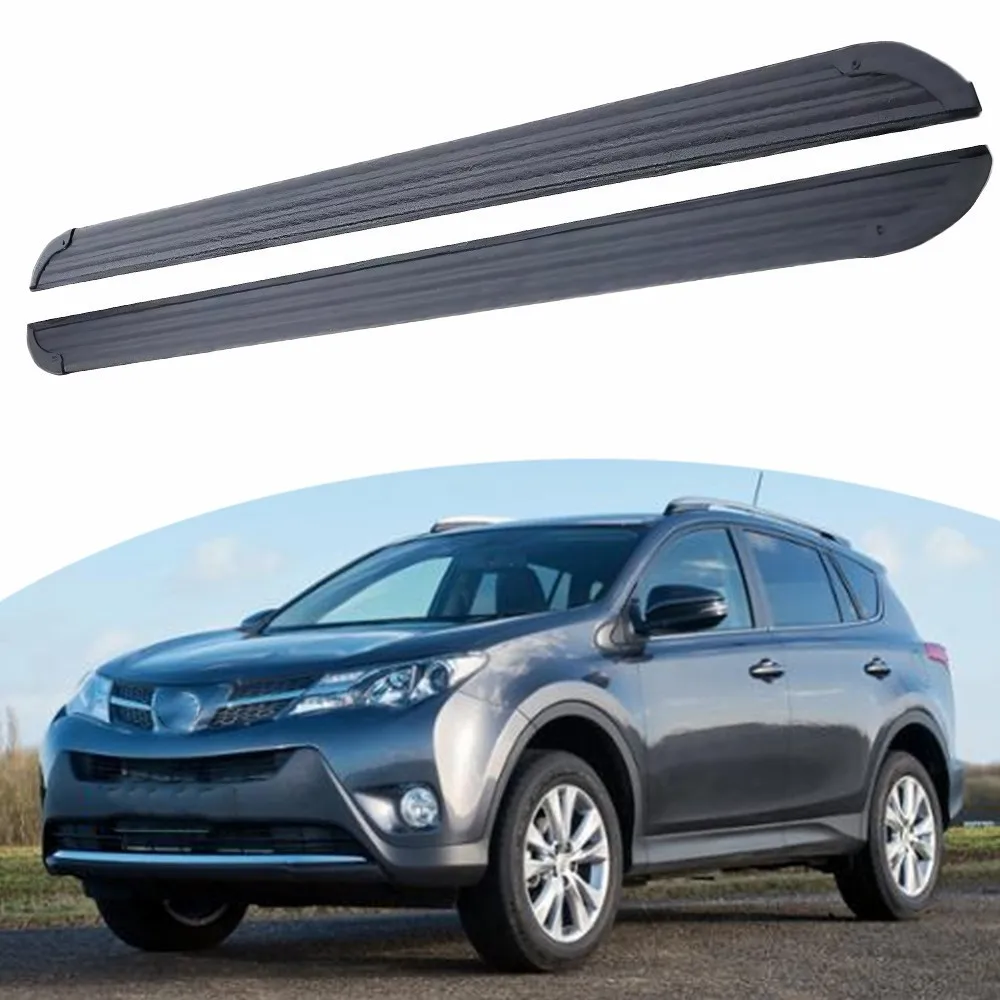 

2 шт. подножки, боковые шаги, подходят для Toyota RAV4 2019-2025, фиксированные педали, Nerf Bars