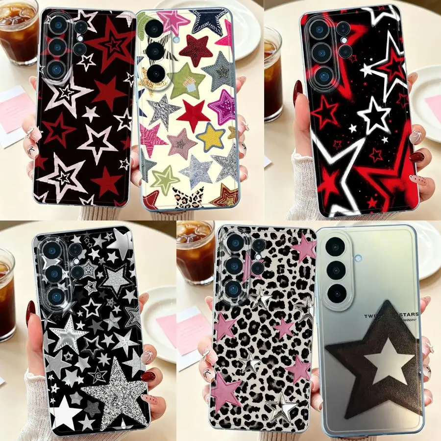 Phone Cover Case for Samsung Galaxy S26 Ultra Note 20 Ultra 10 S21 S26 S25Ultra S24 S25 Edge S20 Plus S22 FE S23 Rainbow Cute