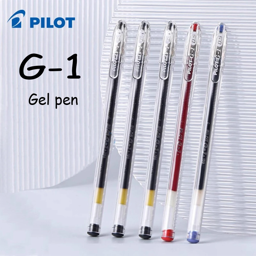 Japan PILOT Gel Pen Set BL-G1 Large Capacity 0.5mm Bullet Resistant Paper Non-muddy School Supplies Office Stationery