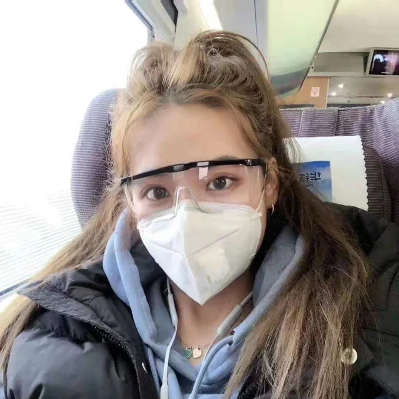 Transparent Work Safety Protective Glasses Women Cool Girl Boy Impact-Resistant Wind Dust Proof Safety Goggles Man