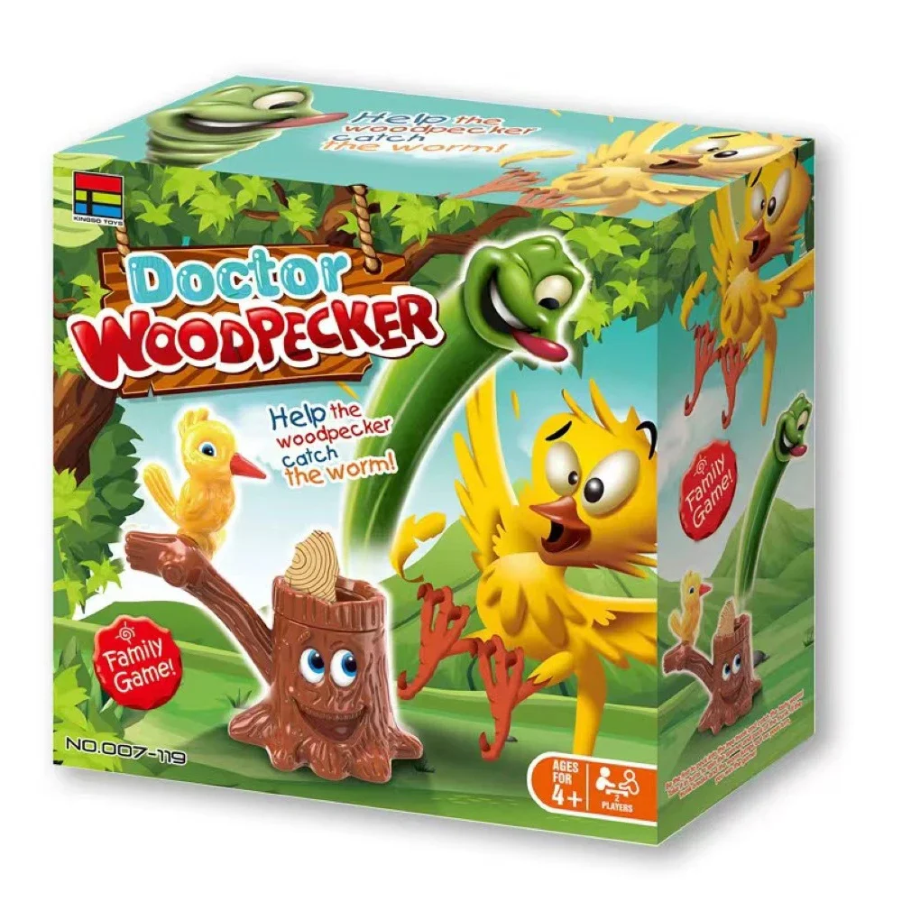 Children's tabletop games, woodpecker puzzles, insect catching games, parent-child interactive multiplayer toys, Christmas gifts