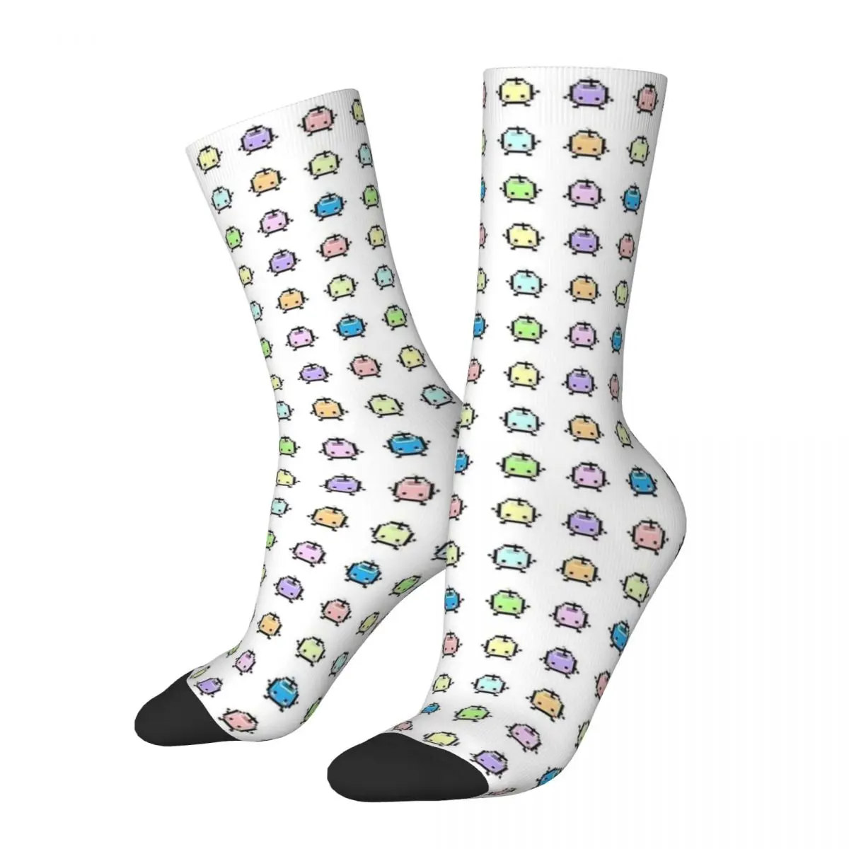 Stardew Valley Pastel Junimos Stockings Women Men Game Socks Soft Kawaii Socks Autumn Cycling Anti Sweat Graphic Socks Gift Idea