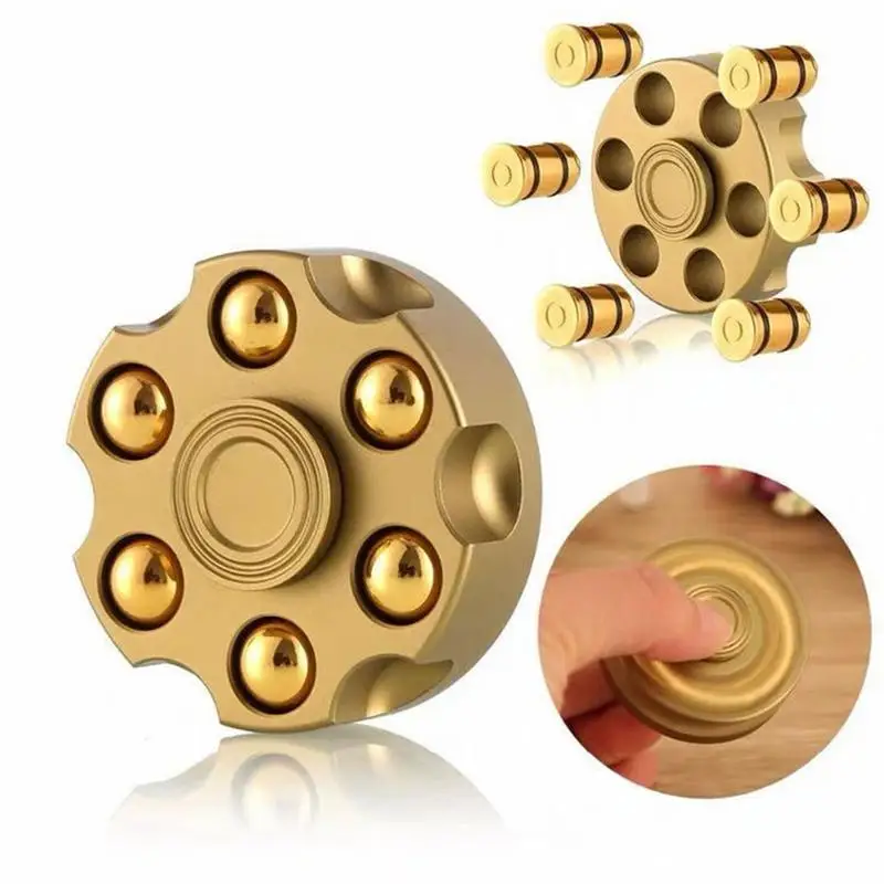 Spinner Metal Hand Spinner Anti-Stress Metal Ball Bearing Spin Ring Fidget Toys Collectable Gift For Anxious Relief And Focus