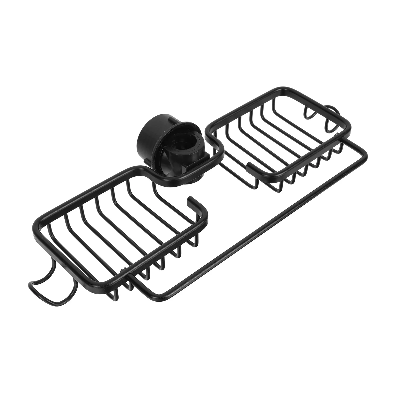 

Aluminum Faucet Storage Rack Kitchen Sink Tidy Organizer for Scrubber Holder Shelf