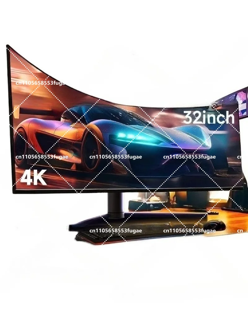 32 Inch 4K 165Hz Curved Gaming Monitor, HD LED Computer Screen for Desktop PC