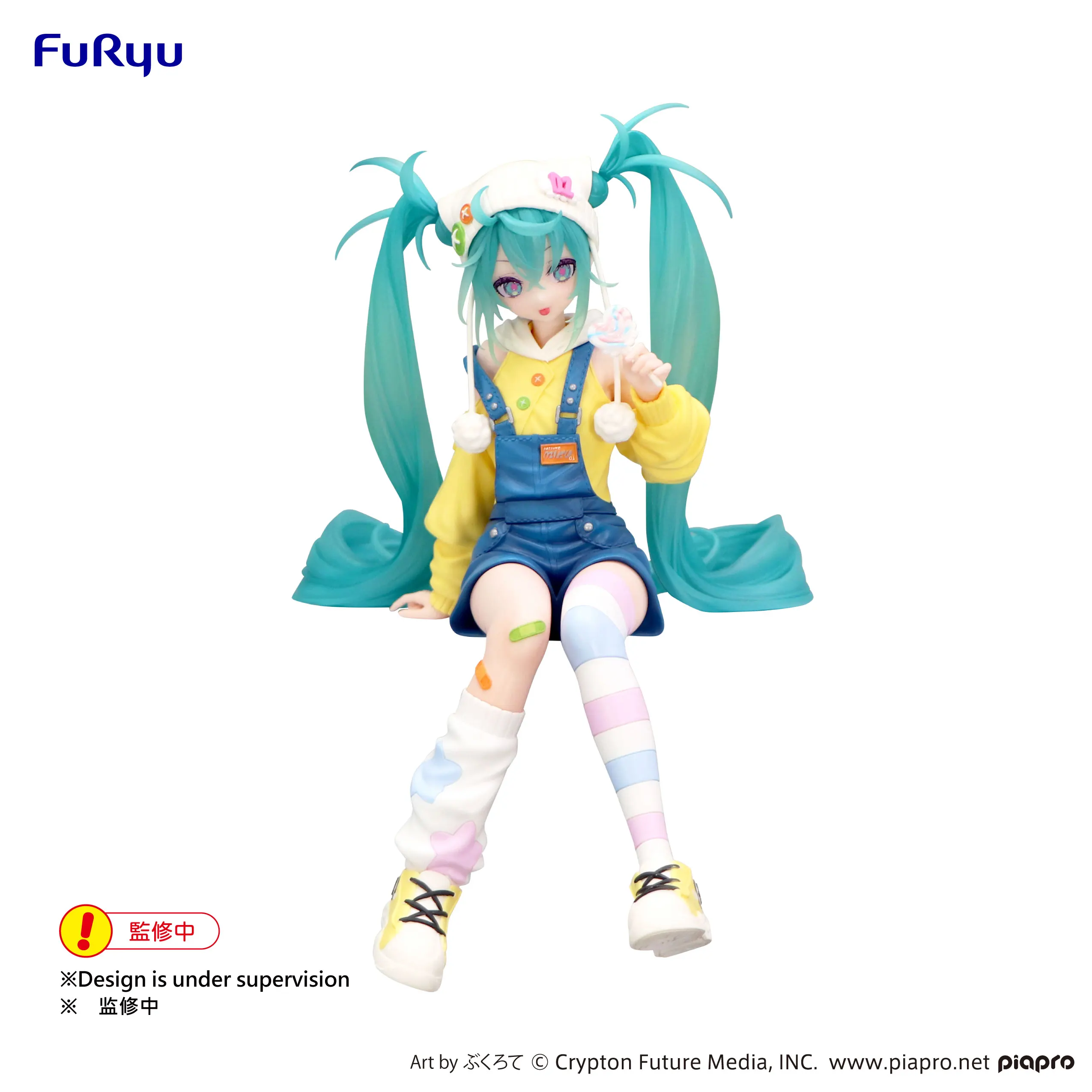 FuRyu Hatsune Miku Anime Miku Noodle Stopper Figure Lollipop Action Figures Model Figurine Original Figuarts Decoration