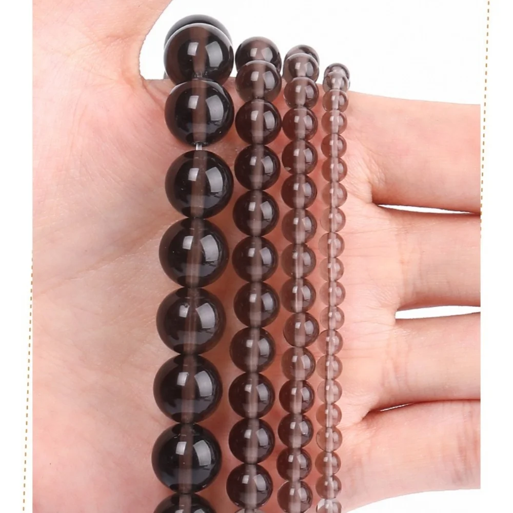 Natural Water Grass Agate & Silver Obsidian Beads 4/6/8mm round Loose Spacer for DIY Jewelry Making Earrings Necklace Bracelet