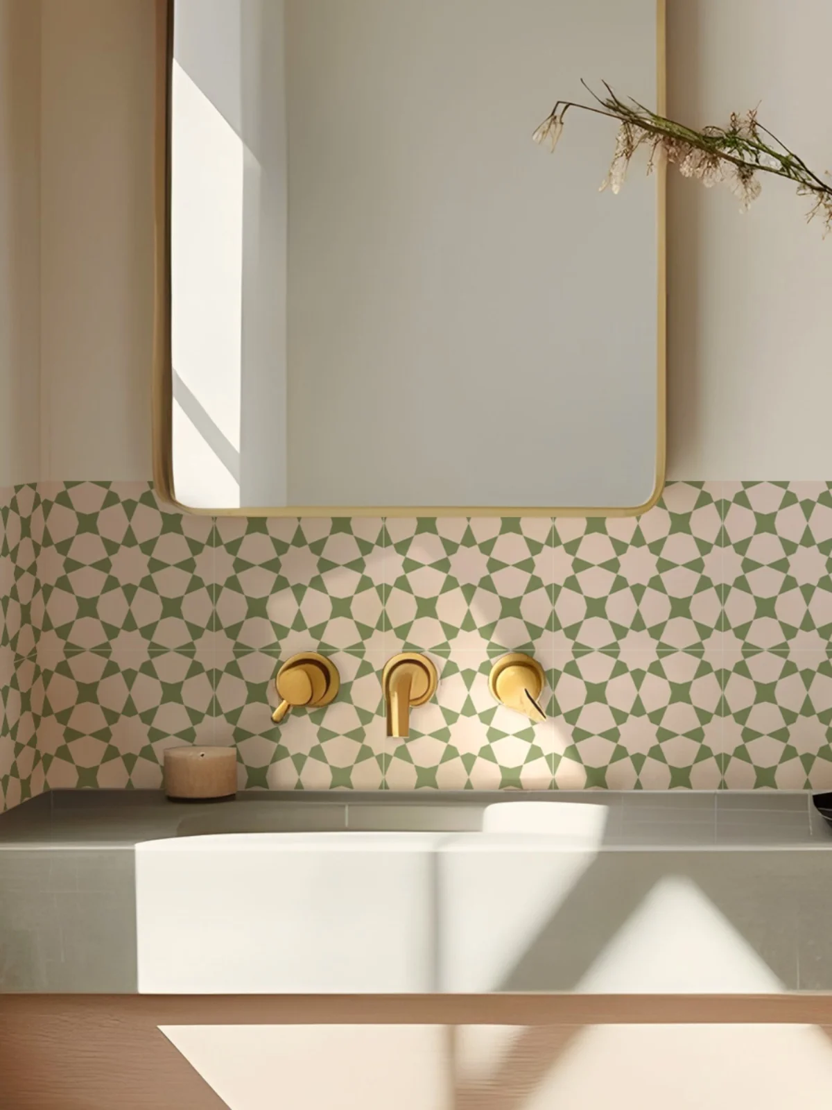 Funlife Conte Daune Autumnal Retro Flri Floor Stiers Waterproof Pvc Kitchen Batoom Decorative Floor Adhesives-image
