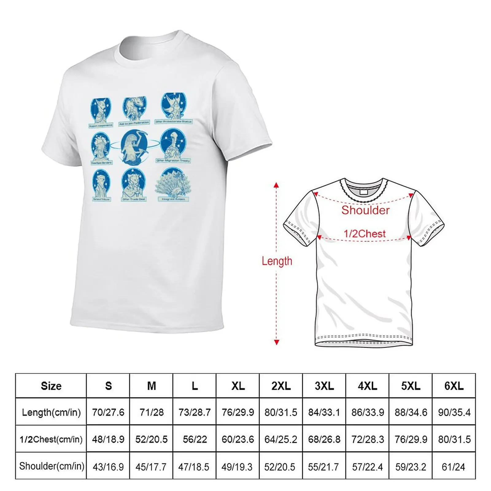 Stellaris Leviathan and other species. T-Shirt Holiday All Match T-Shirt