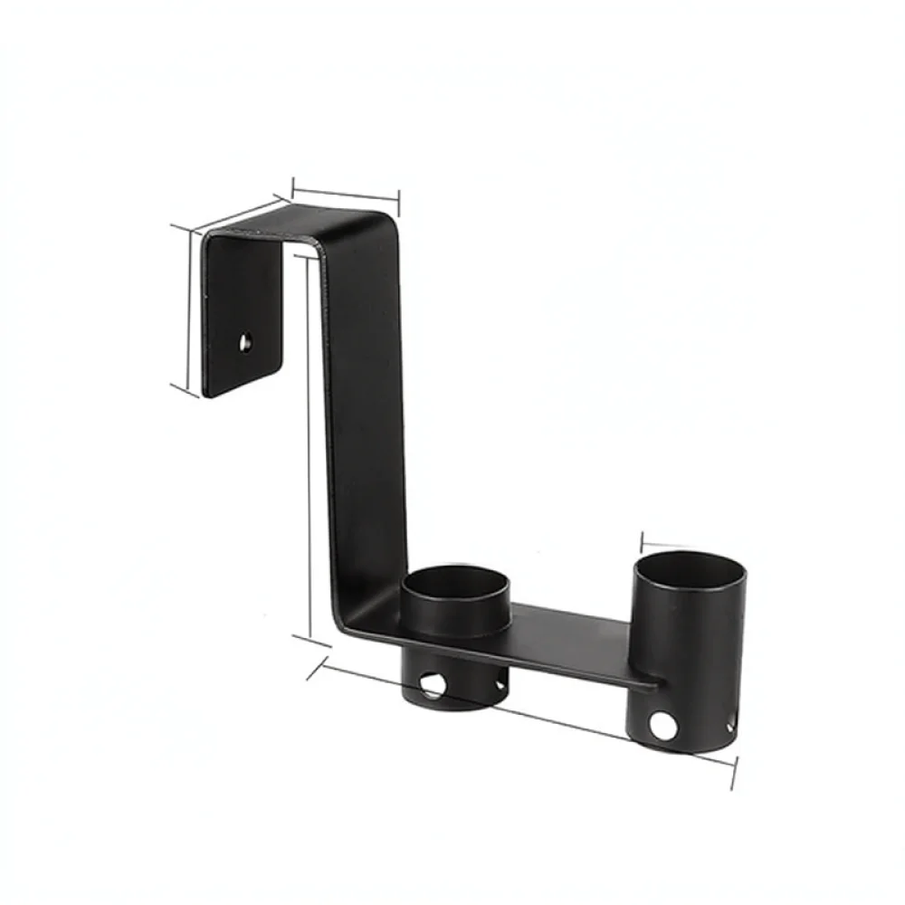 Metal Pool Pole Hanger Rack Fence Mounted Storage Organizer For Swimming Pool Accessory Net Brush Maintenance