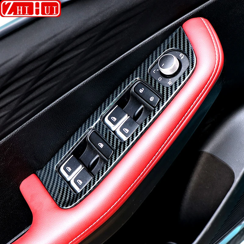 For Geely New Coolray 2024 2023 Restyling Car Styling Stainless Steel Carbon Fiber Pattern Protective Patch Sticker Accessories