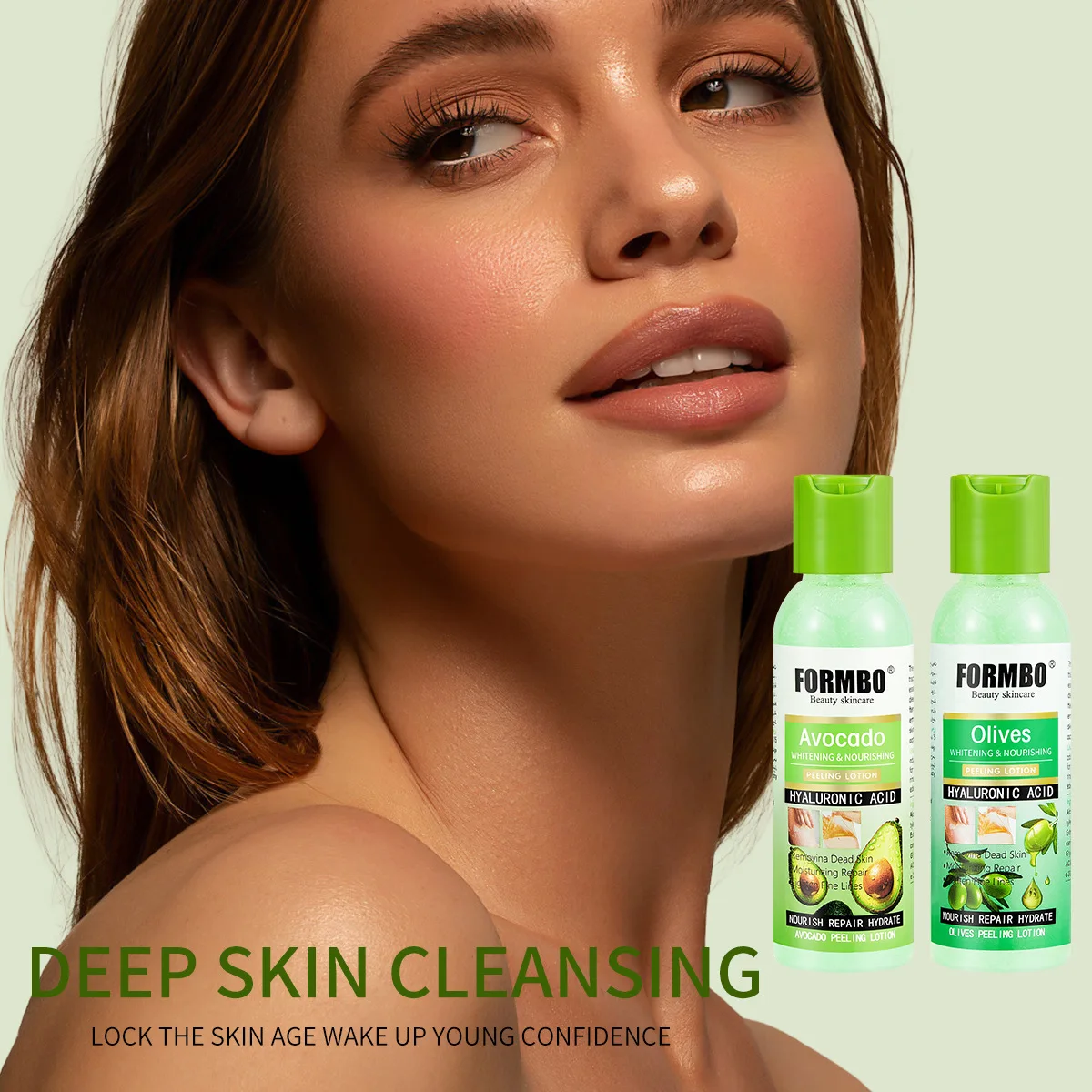 

Exfoliating Peeling Gel Skin Facial Exfoliating Gel, Non-Scrub Gentle Exfoliant for Face & Body Dead Skin Peeling & Cleansing