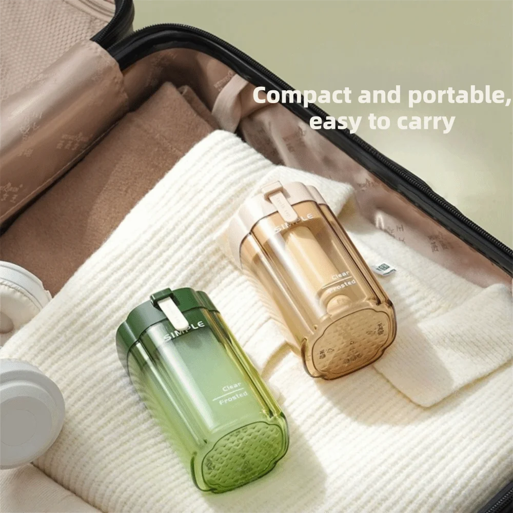 Plastic 4 in 1 Travel Bottle Set Detachable Leak-proof Travel Toothbrush Cup Space Saving Refillable Travel Tube Sets Lotion