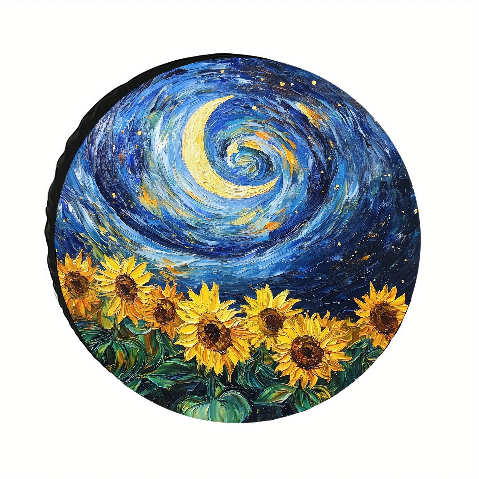 

Чехол для шин «Звездная ночь и подсолнухи», устойчивый к ультрафиолетовому излучению, прочный полиэстер, защита колес автомобиля для индивидуальной настройки автомобиля