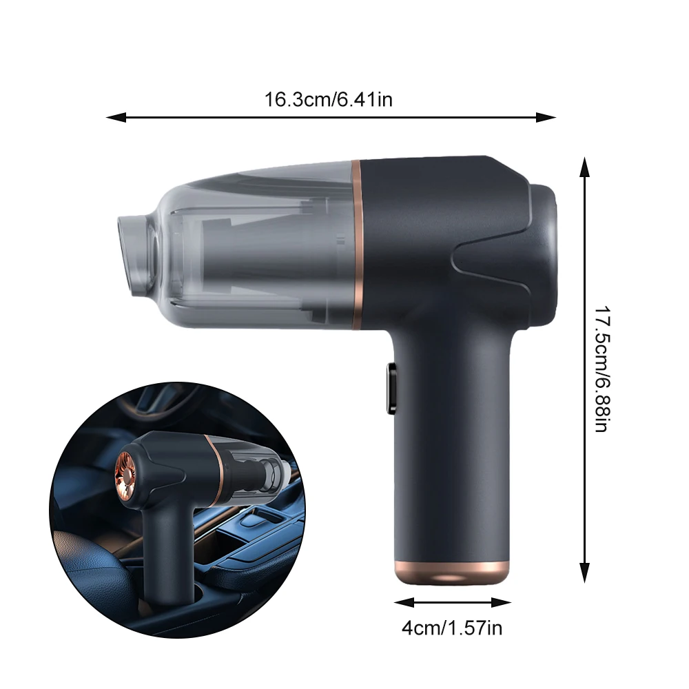 مكنسة كهربائية صغيرة للسيارة، منظف محمول لاسلكي للأجهزة المنزلية، آلة تنظيف قوية، منظف السيارة للوحة المفاتيح #6