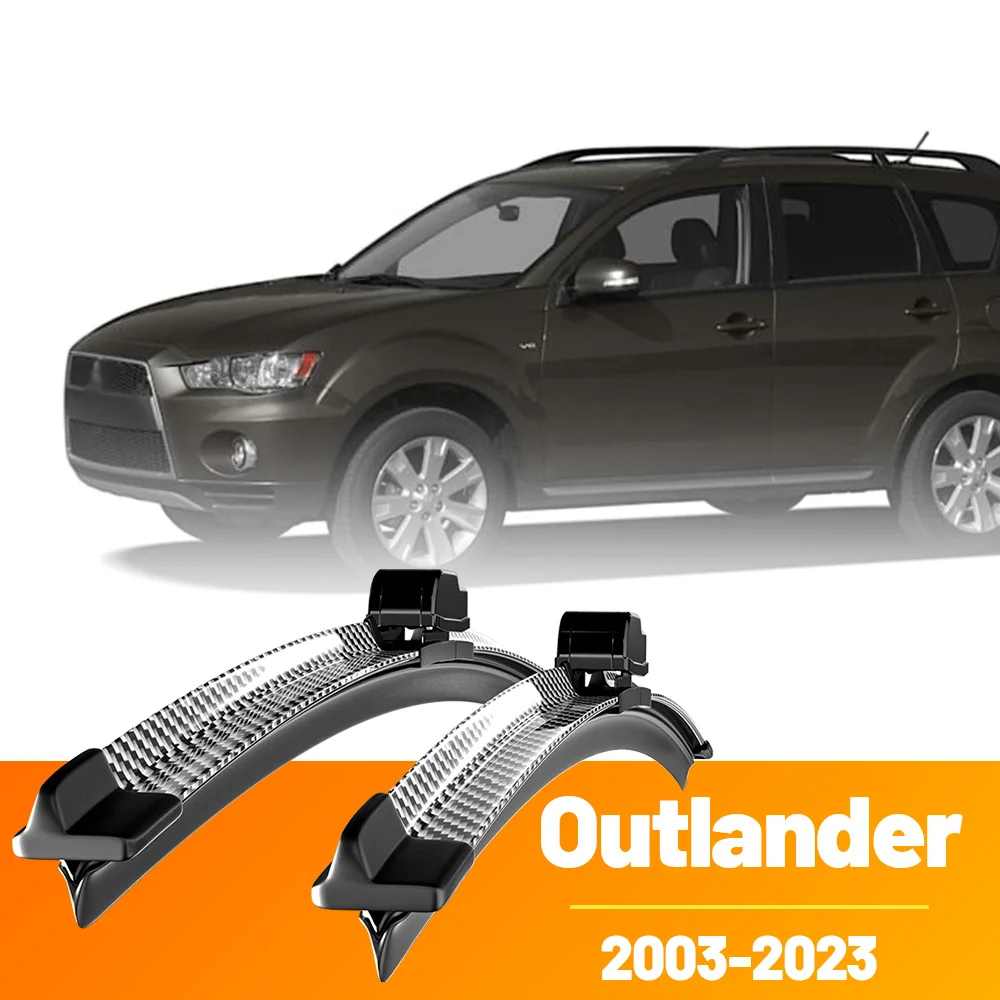 2 Stück Frontscheibenwischer aus Kohlefaser für Mitsubishi Outlander 1 2 3 2003-2023 2004 2012 2013 2021
