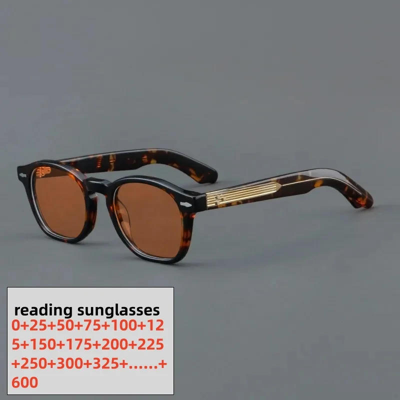 

Reading Sunglasses Men Round Thick Frame Eyewear Retro Women Outdoor Handmade SUN GLASSES +25+50 to +600