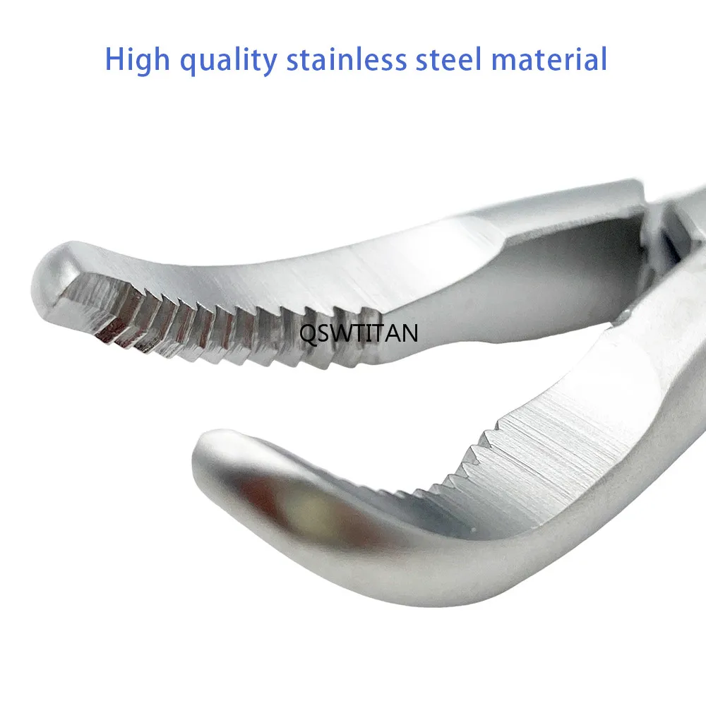 Pinzas para sujetar huesos, pinzas de reducción de fosas dentadas de acero inoxidable, instrumentos ortopédicos