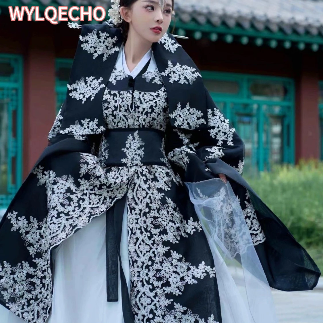 Yanji Palace Ancient Costume Women's Wedding Gown Dachangjin Traditional HanBOK