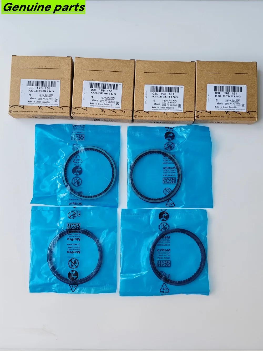 Genuine 03L198151 03L198151A 03L198151C OEM Piston Rings Set STD For VW Amarok Golf CDBA CNFA CDCA Audi Seat Skoda 2.0 TDI