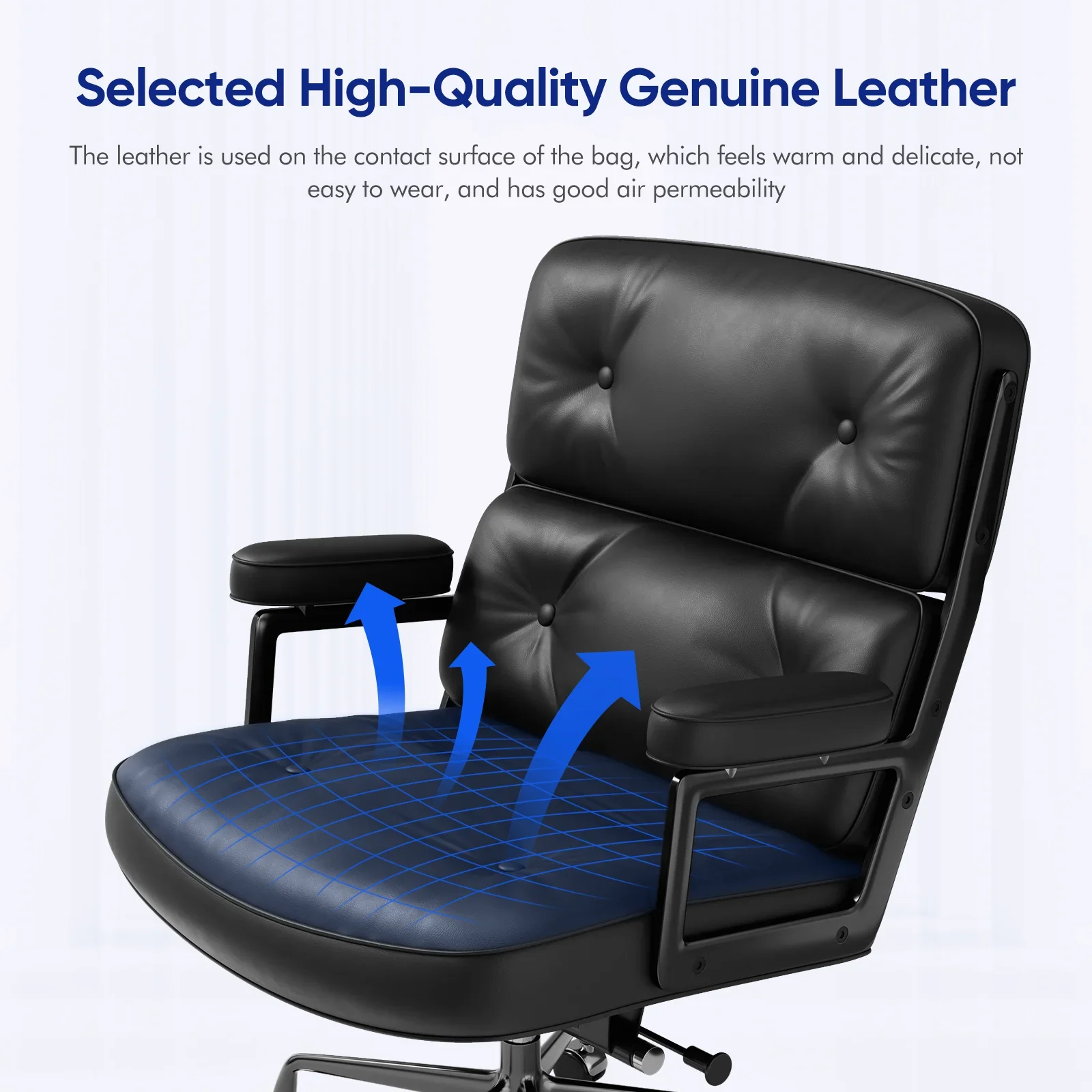 Genuine Leather Lobby Office Computer Chair Home And Office Executive Desk Chair Office Chair Furniture