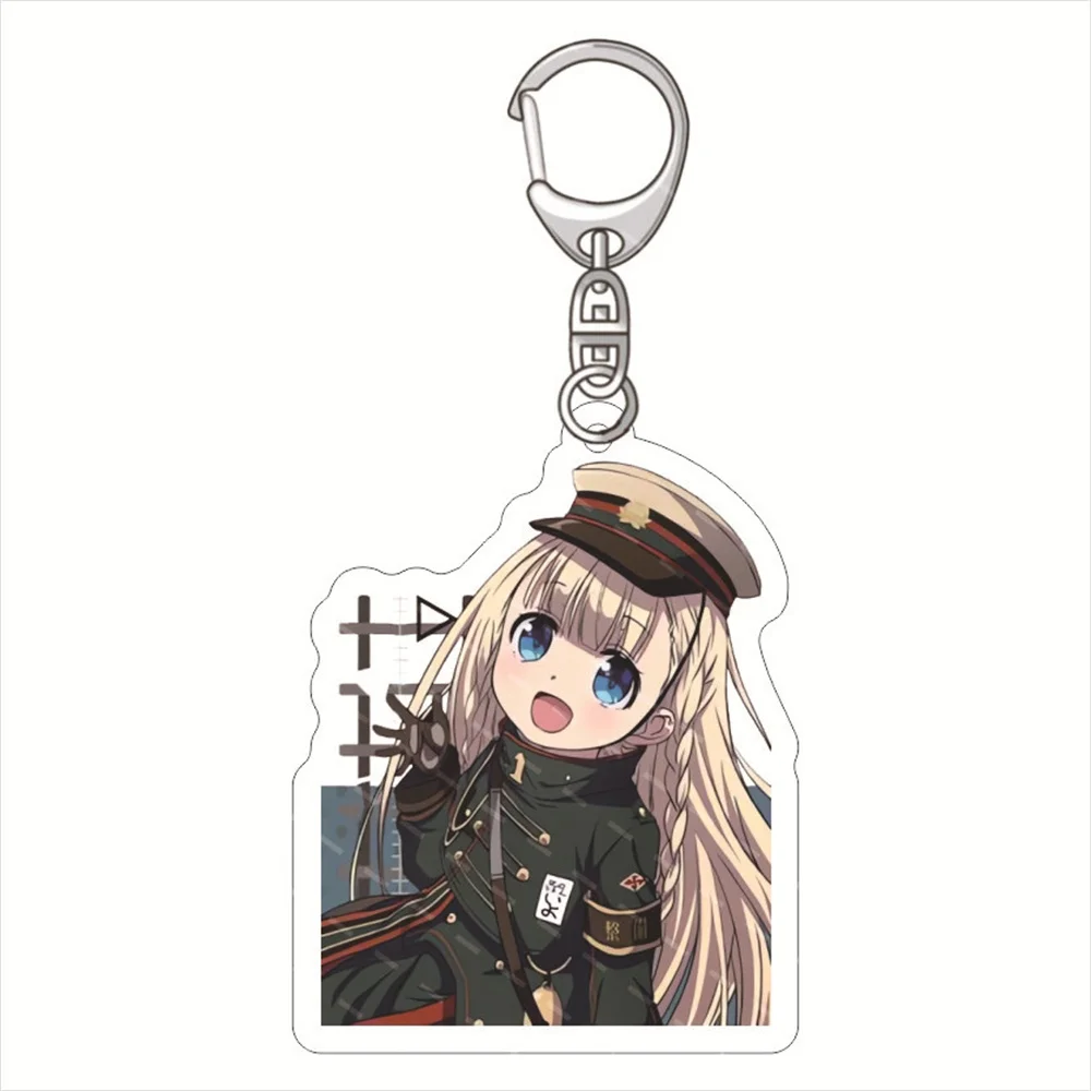 

Maitetsu Rail Anime Romanesque Hachiroku Migita Makura Acrylic Keychain Cosplay Charm Backpack Pendant Key Ring Otaku Xmas Gift