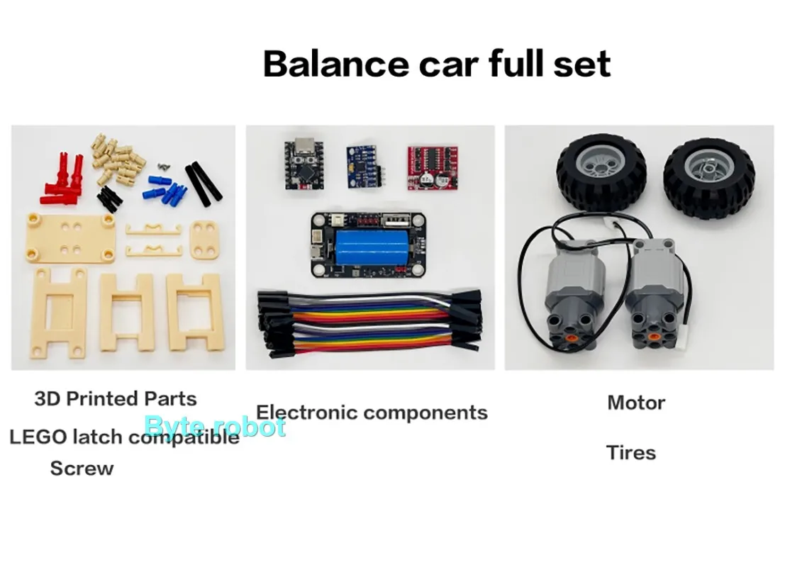 Scooter autobilanciante 2WD stampato in 3D ESP32 Bluetooth WIFI Robot telecomandato RC Auto per Arduino Programmbale Robot Kit fai da te