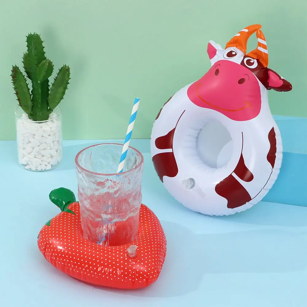 1PC Inflatable Drink Holders Inflatable Cup Coasters Swimming Pool Float Drink Floats Pool Floaties Bar Coasters Kids Toys