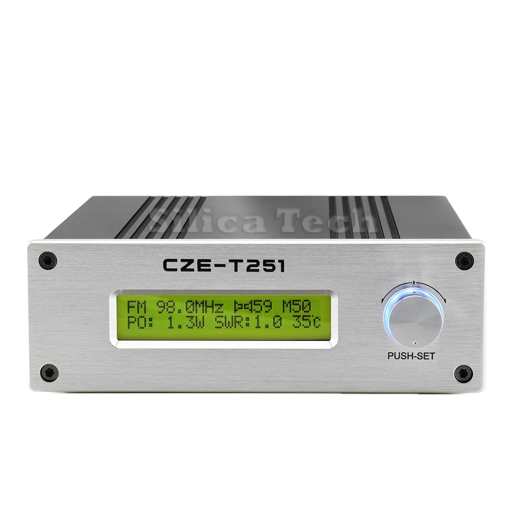 

Профессиональный CZE-T251 0-25 Вт Регулировка Le Broadcast Radio Station Разъем NJ FM Стерео Передатчик