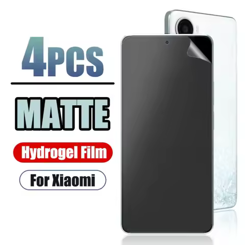 4PCS Matte Hydrogel Film for Xiaomi POCO X6 Pro X5 X3 X4 GT NFC M4 M3 M5 M6 Pro Screen Protector for POCOF6 Pro F5 F4 F3 C65 C75
