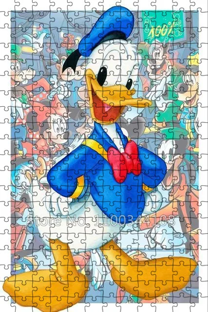 Mickey Mouse Donald Duck Jigsaw Puzzle 35/300/500/1000 Pcs Paper Puzzles for Handmade Lover Children Educational Toys Home Decor