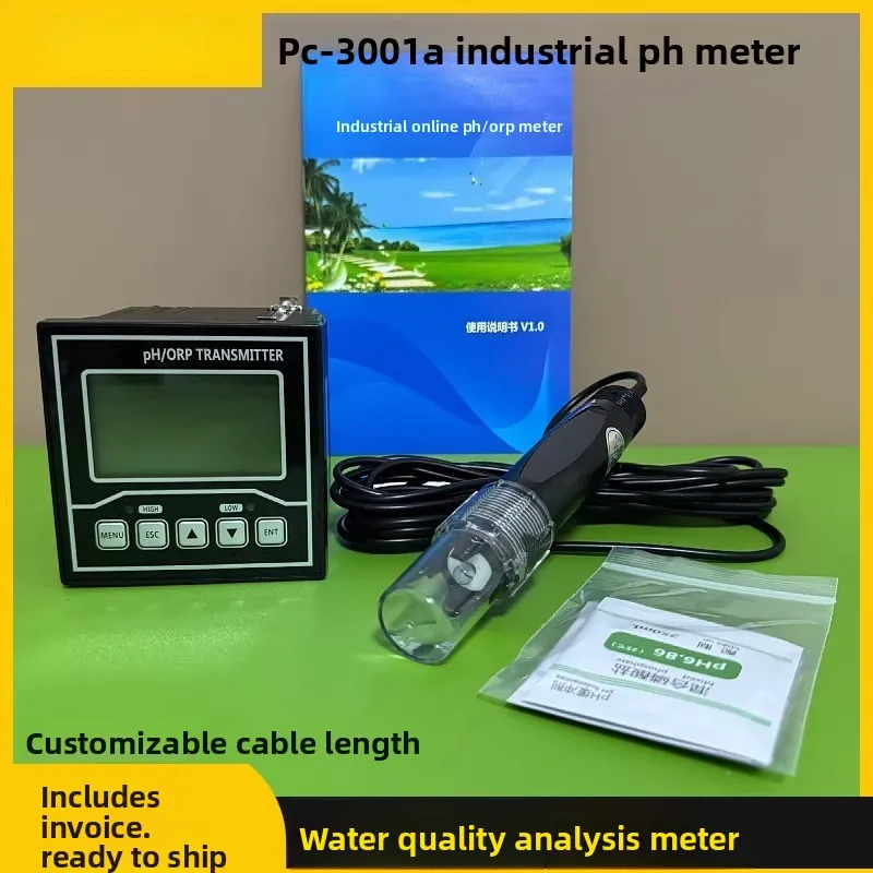 PC-3001A type, industrial pH meter, industrial online pH acidity meter with industrial online pH composite electrode