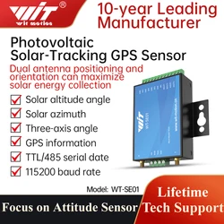 Inseguitore solare a 3 assi WT-SE01, regolazione automatica dell'angolo, controllo del monitoraggio fotovoltaico GPS sistema di inseguimento solare con precisione di 0.2 °