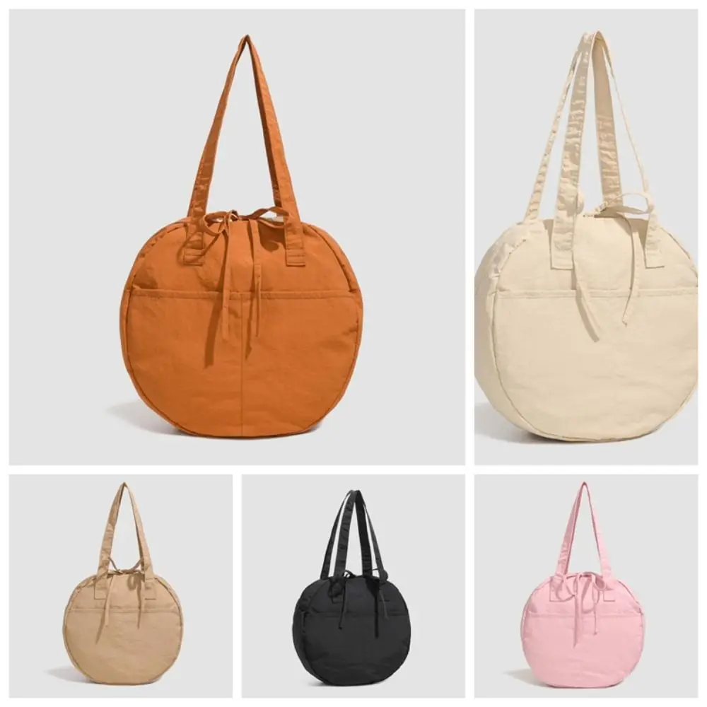 和風ショルダーラウンドバッグオックスフォード布抗スプラッシュ水大容量ハンドバッグポータブル弓カジュアル女性ポーチ毎日