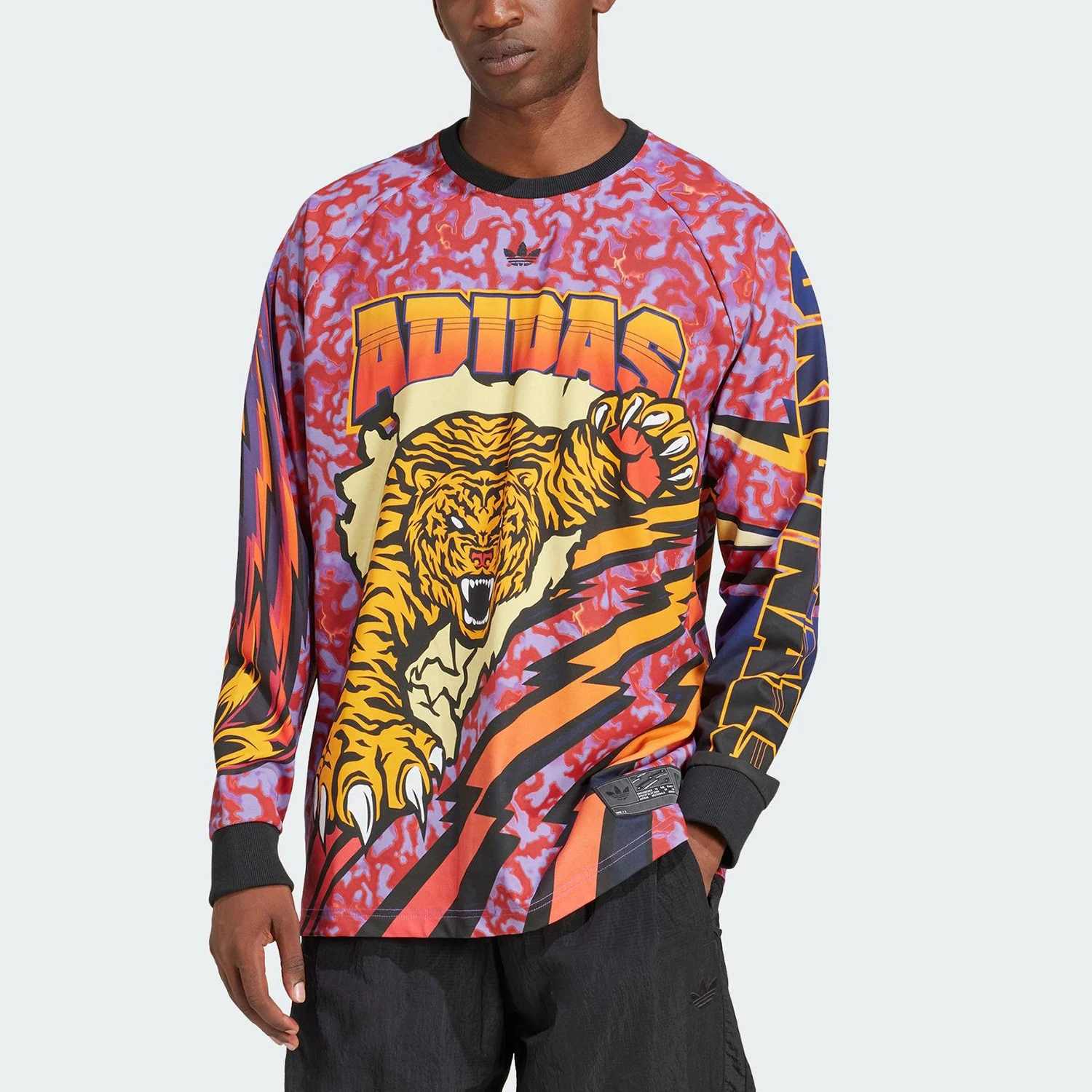 

Adidas Originals Men's Fashion Round Neck Long Sleeve T-shirt JX1702