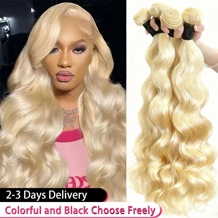 40 50 Polegada loira 613 onda do corpo pacotes tecer cabelo humano cabelo cru 16a 100% não processado 1 3 4 pçs pacotes de cabelo colorido extensões