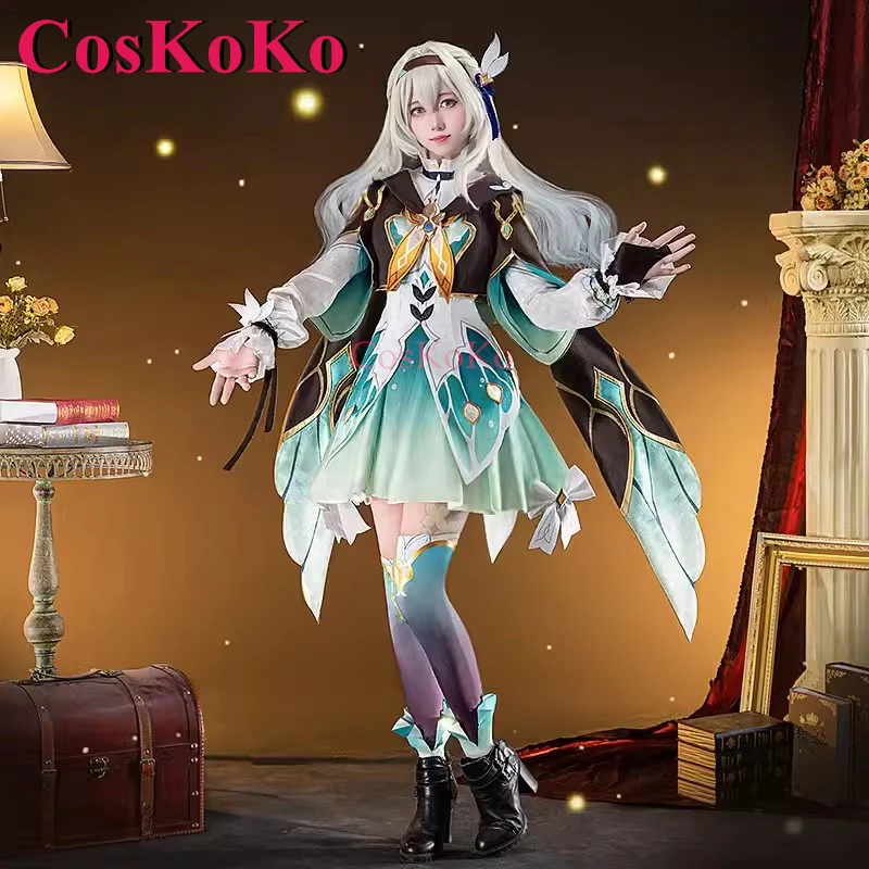 CosKoKo-Costume de Cosplay Honkai Firefly Game, Star Rail, Uniformes doux et élégants, Robe de soirée d'Halloween, Vêtements de jeu à plis, Mode