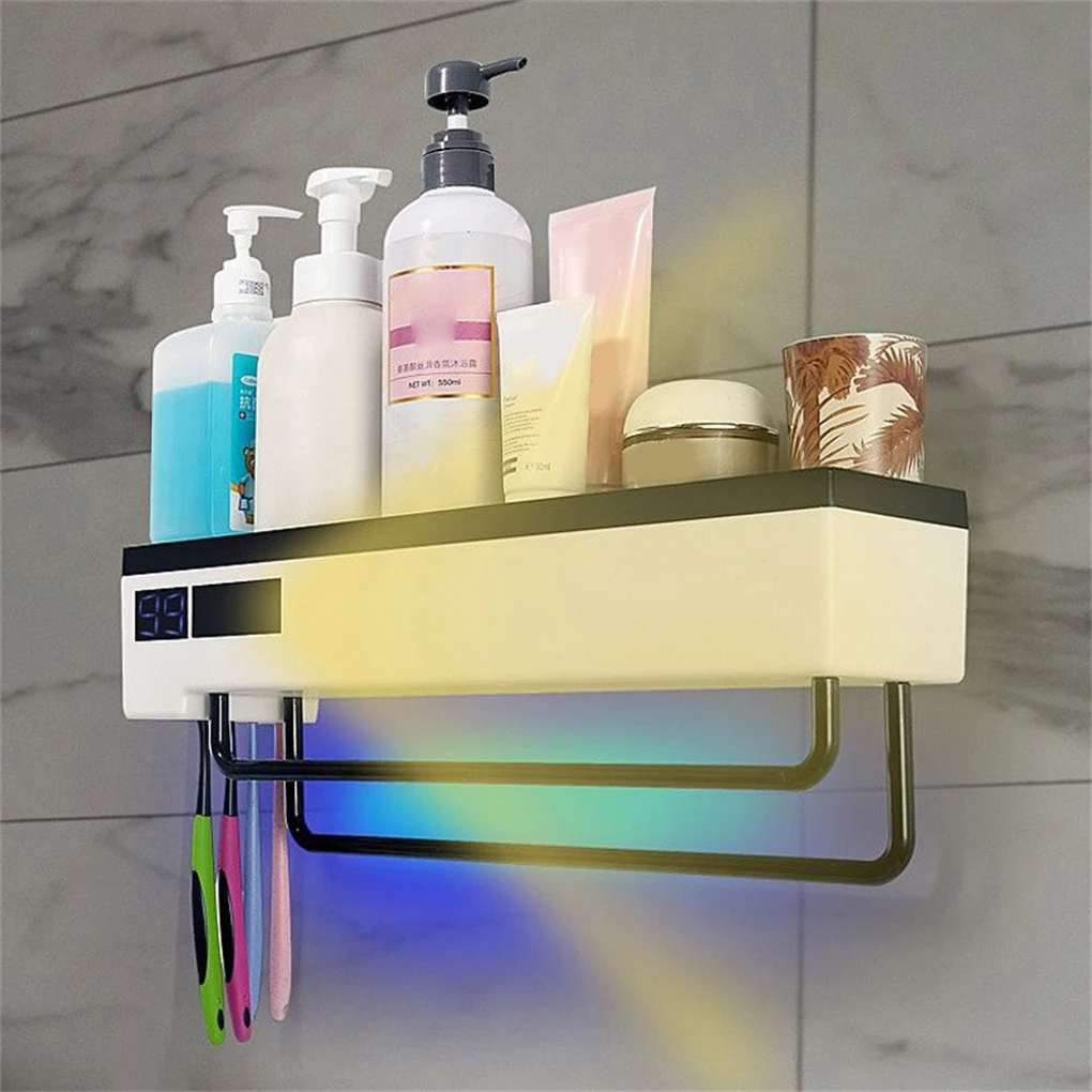 

Towel Hanging Rack Smart Wall Dryer Rechargeable Bathroom Living Room Hanger Electric Self-Adhesive Storage Shelf Household