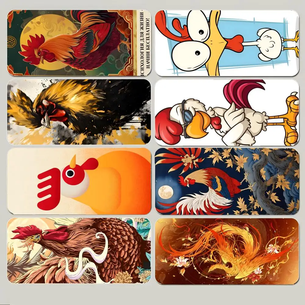 Chicken Cute Animal Art Mouse Pad Large Gaming Mousepad with Thick Stitched Edge Non-Slip Desk Mat