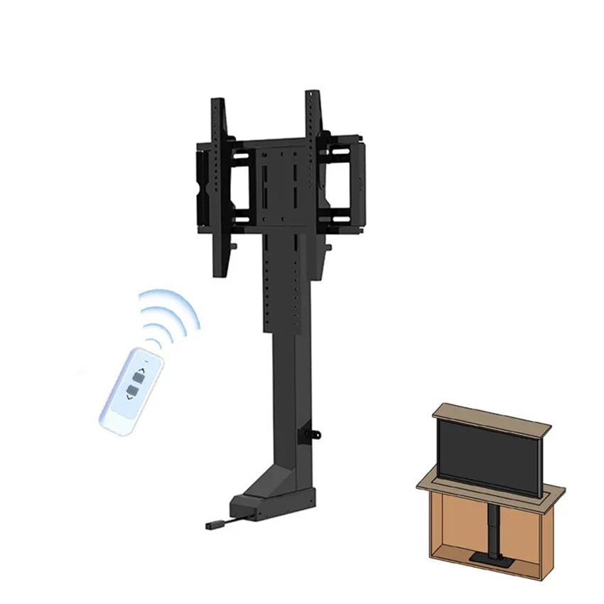 32-75 Inches TV Electric Lift Bracket TV Automation System With Mounting Brackets Monitor Lifting Table 575-1225mm/710-1610mm