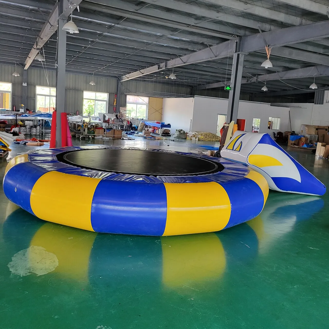 Enjoy-large inflatable trampoline for outdoor sports, durable, for summer, beach, essential